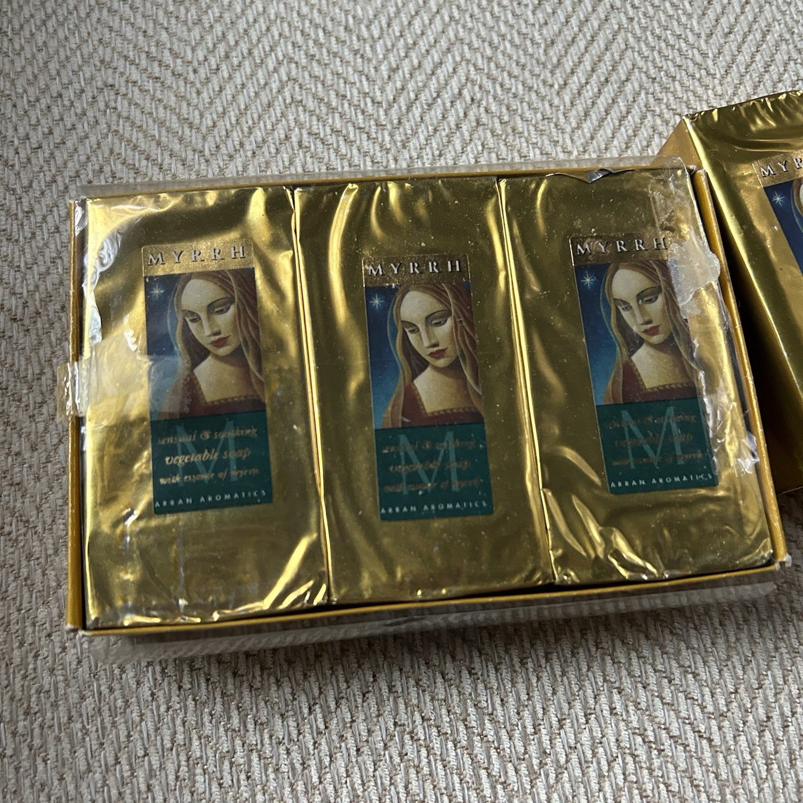 Arran Aromatics Apothecary Scotland Myrrh Soap Set Of 4 Soaps New Package Wear
