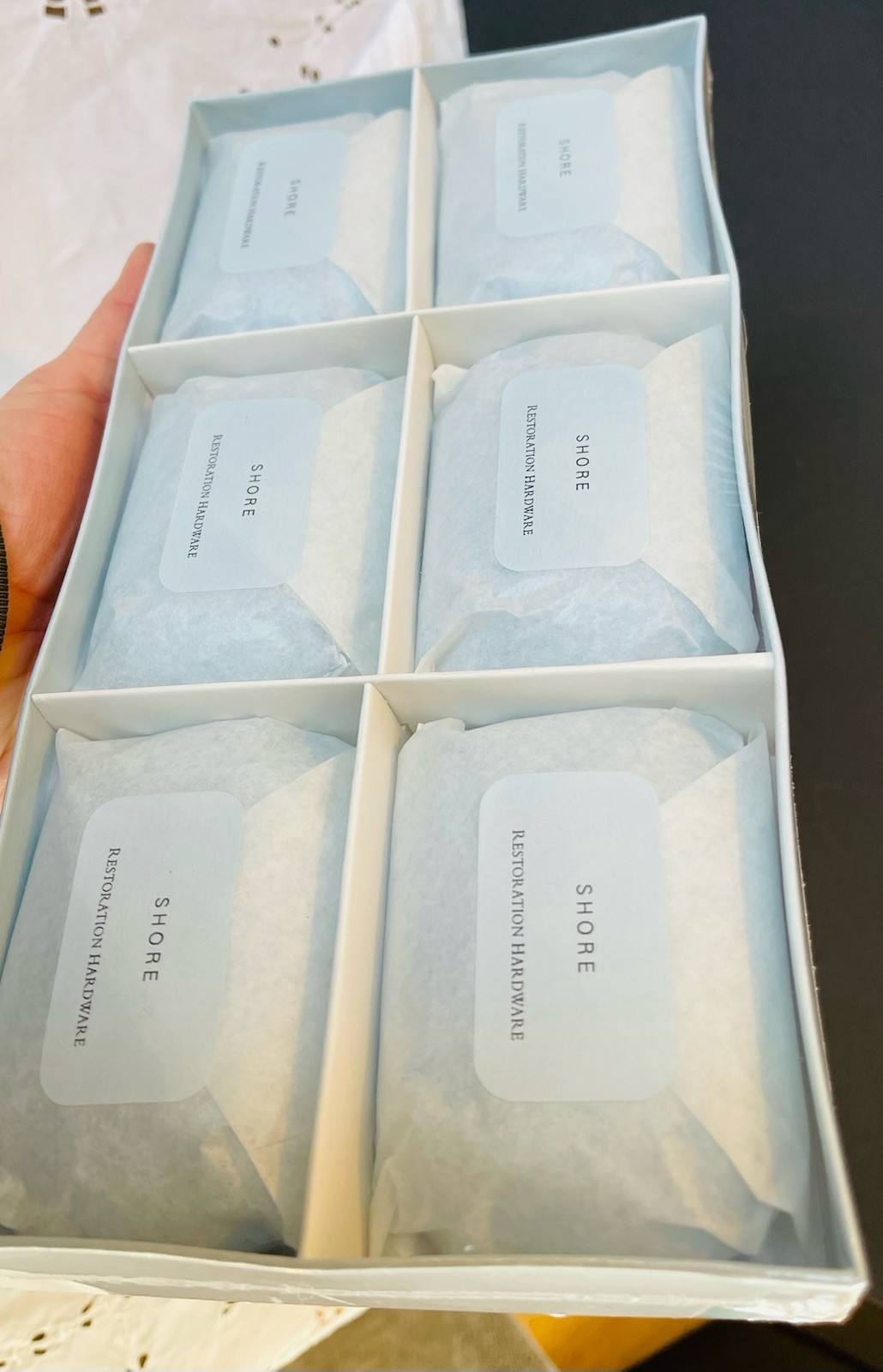 Discontinued Soap Set Restoration Hardware Shore Set Bars 6x 5.3 Oz NOS