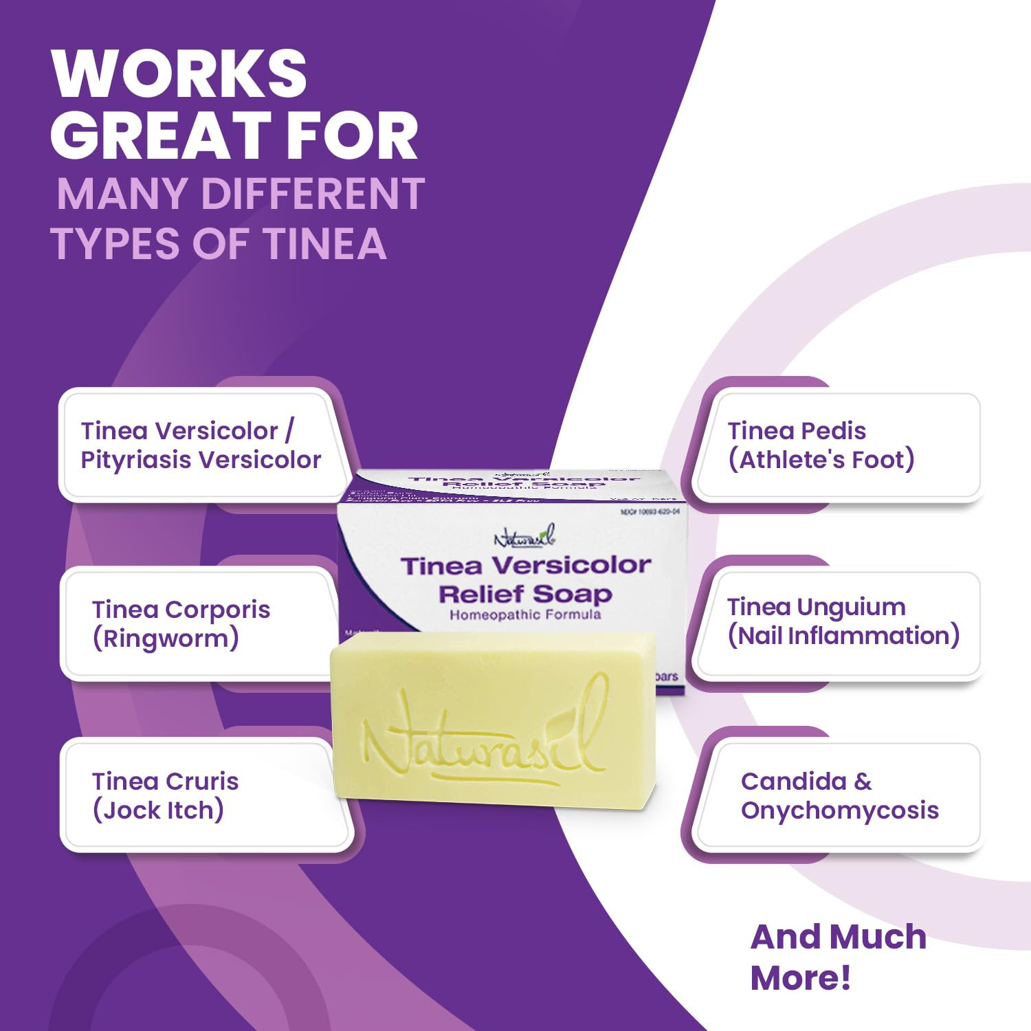 Tinea Versicolor Treatment +2 Bars | Max-Strength 10X Soap | Antifungal Microniz
