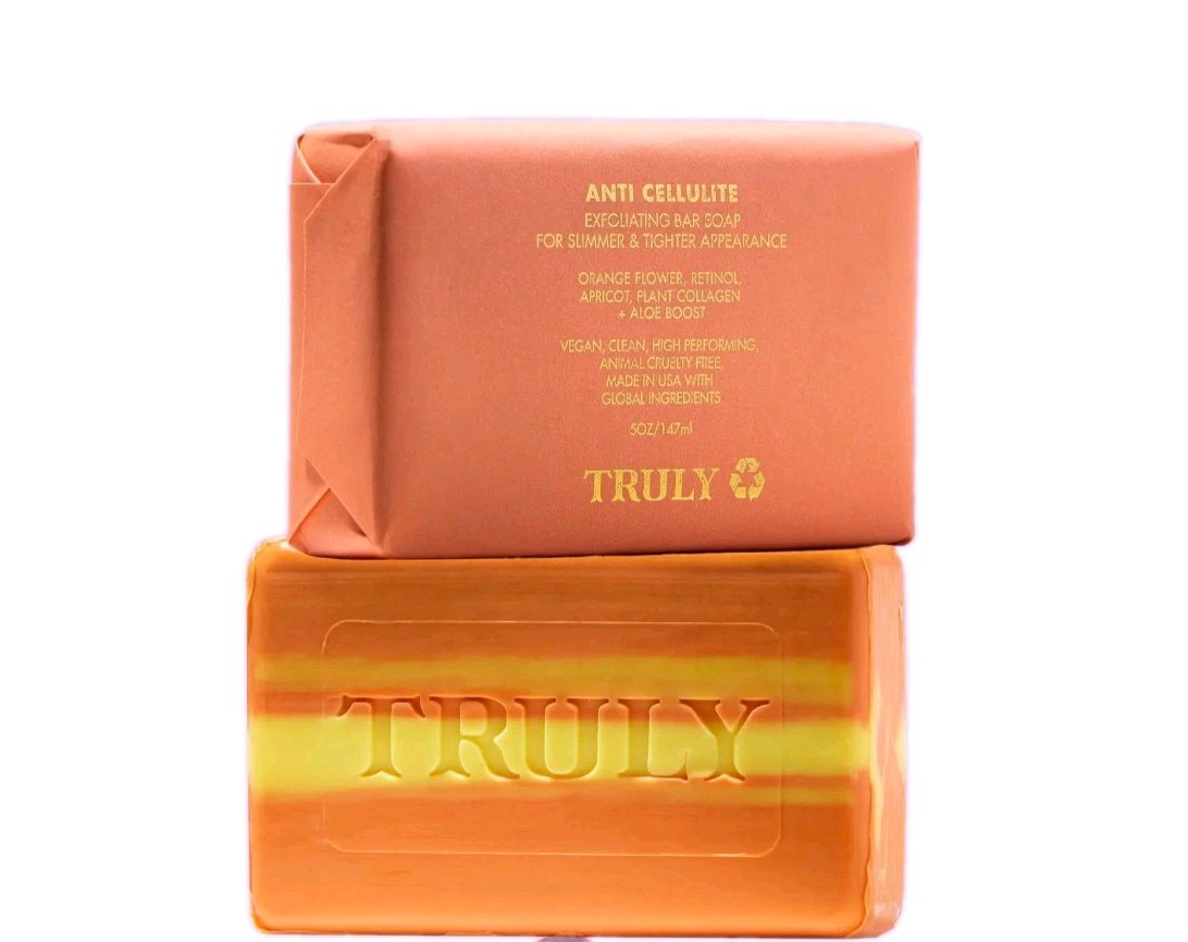 TRULY Anti Cellulite Exfoliating Bar Soap 5oz/147ml VEGAN HTF DISCONTINUED HTF