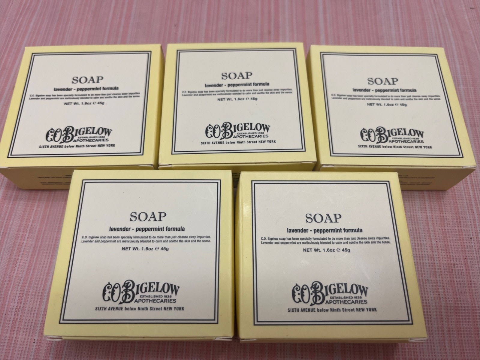 5X CO Bigelow Lavender- Peppermint Formula SOAP 1.6 Oz. PLUS BONUS
