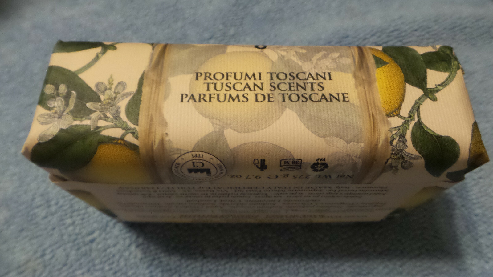 Lemon Luxury Soap Bar Saponerie Mario Fissi Hand Made Made Italy 10.5 oz New