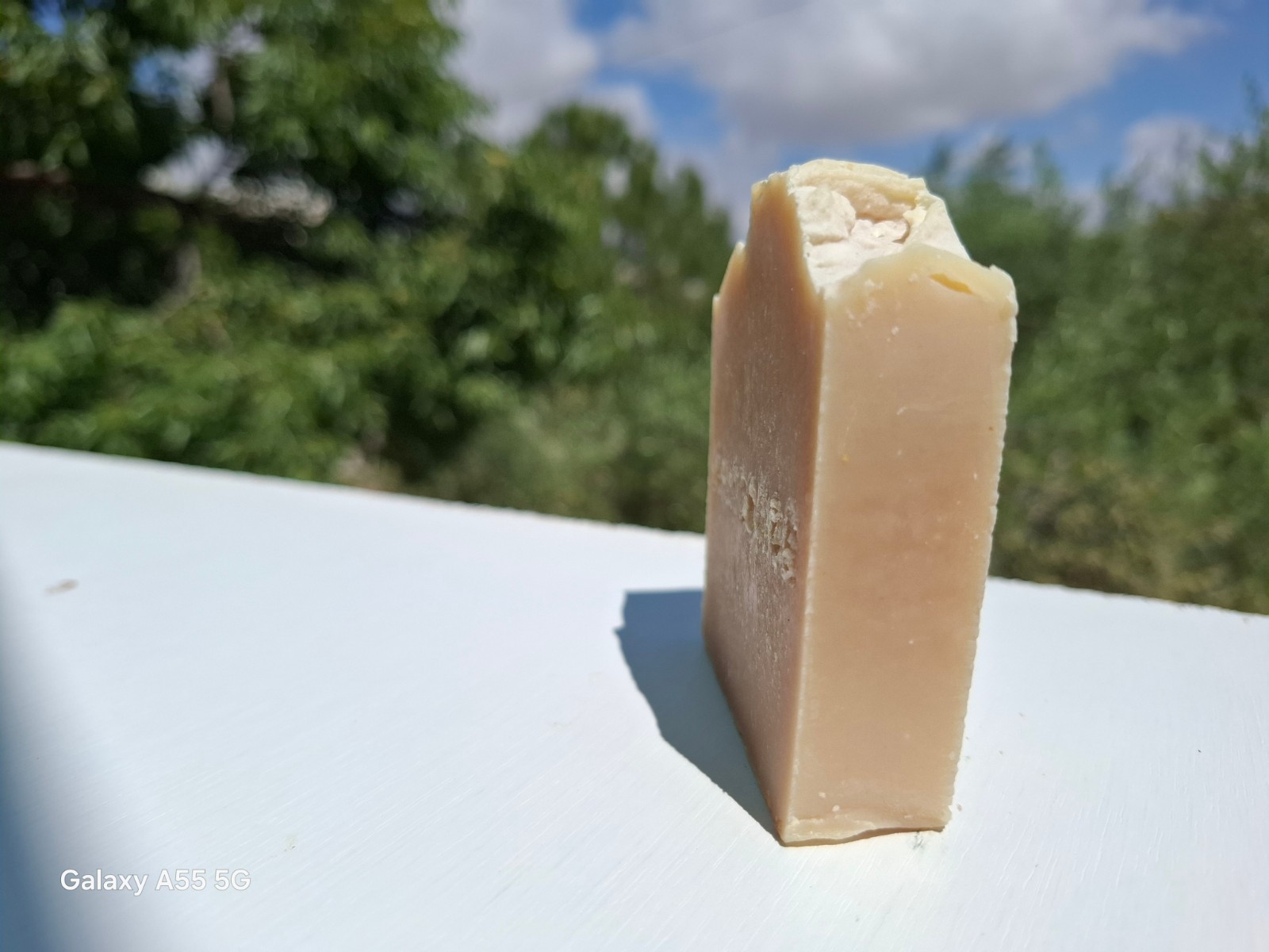 Handmade Natural Olive Oil Soap Bar with Coconut, Castor, Palm Oil & Condensed