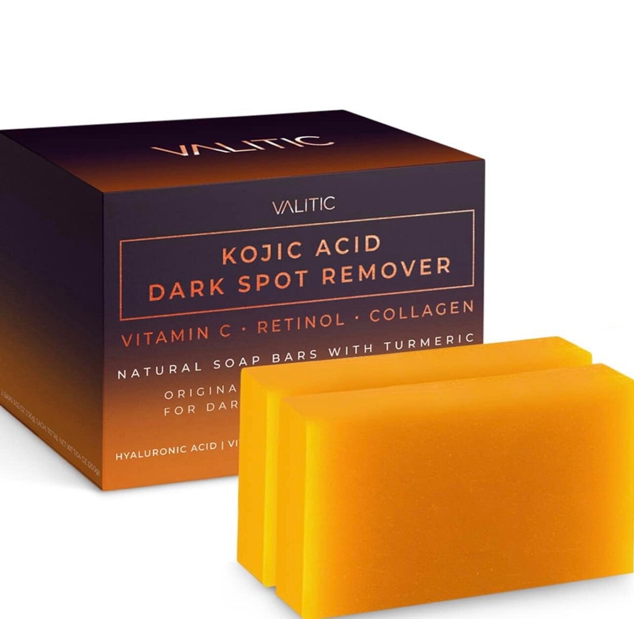 Valitic Kojic Acid Dark Spot Remover Soap Bars – 2 pack