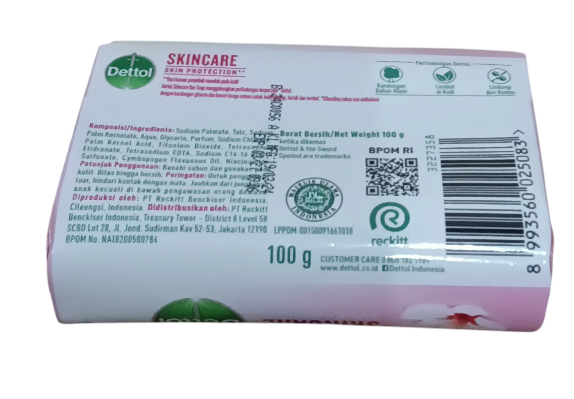 Dettol Antibacterial SkinCare Bar Soap 100 g (6 Pack)