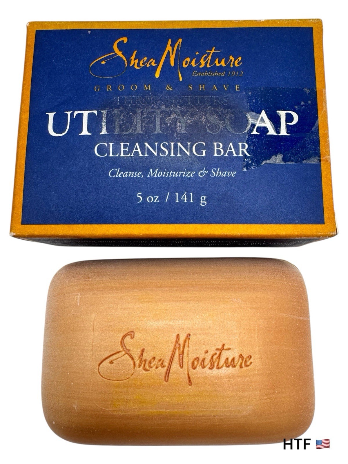Shea Moisture Three Butters Utility Soap Cleansing Bar 5 oz, 2 Bars