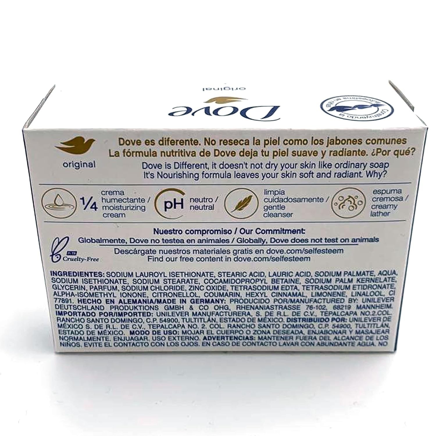 3-Pack Unscented Moisturizing Beauty Bar – 1/4 Cream for Luxurious Skin Care