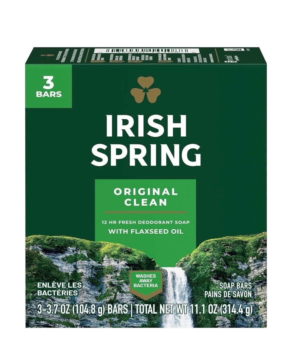 Irish Spring Soap Original Clean ( 3 Pack ) Soap