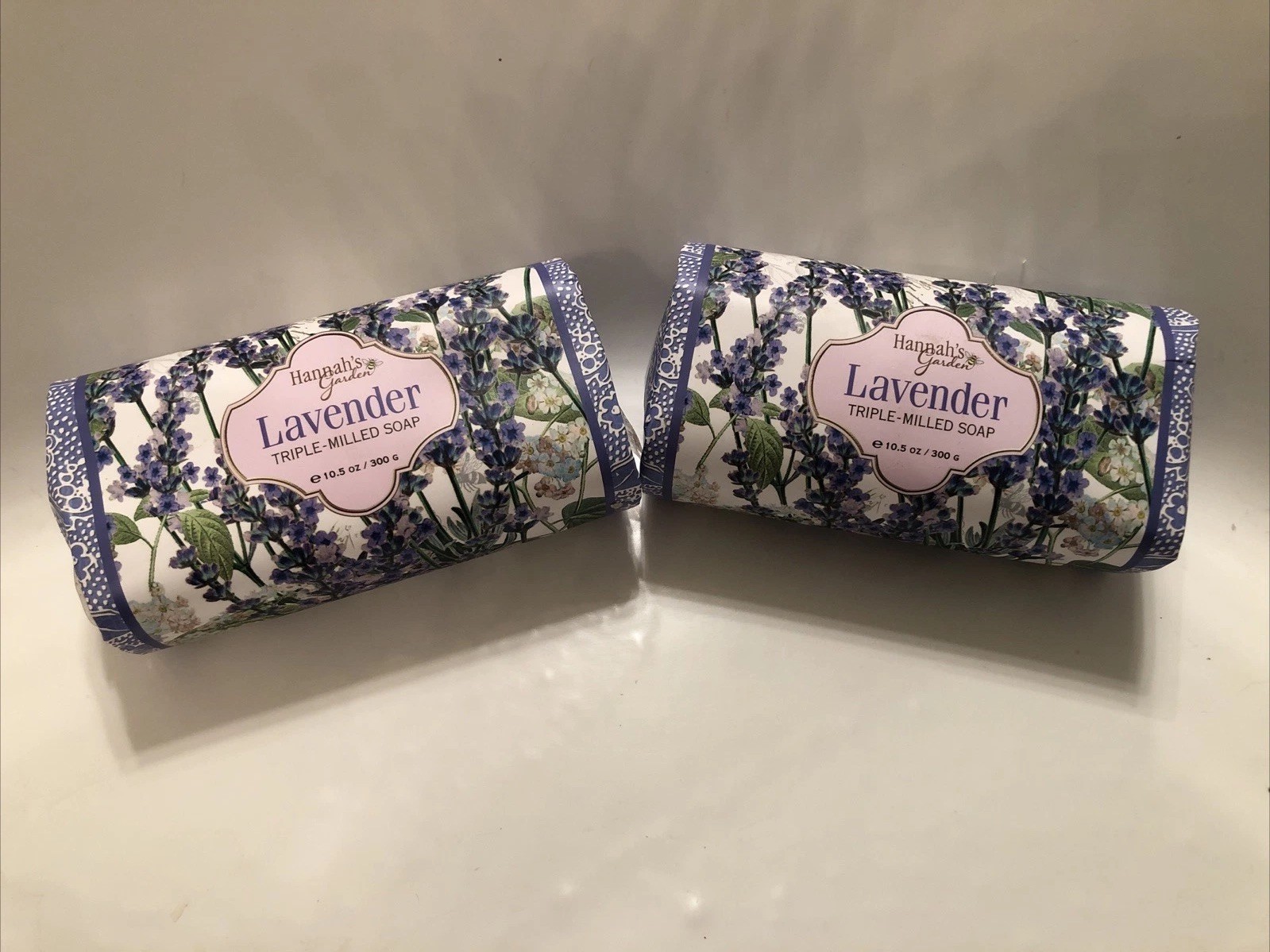 Hannah’s Garden “Lavender” Triple Milled Soap Two-pack Of 10.5 Oz Large Bar