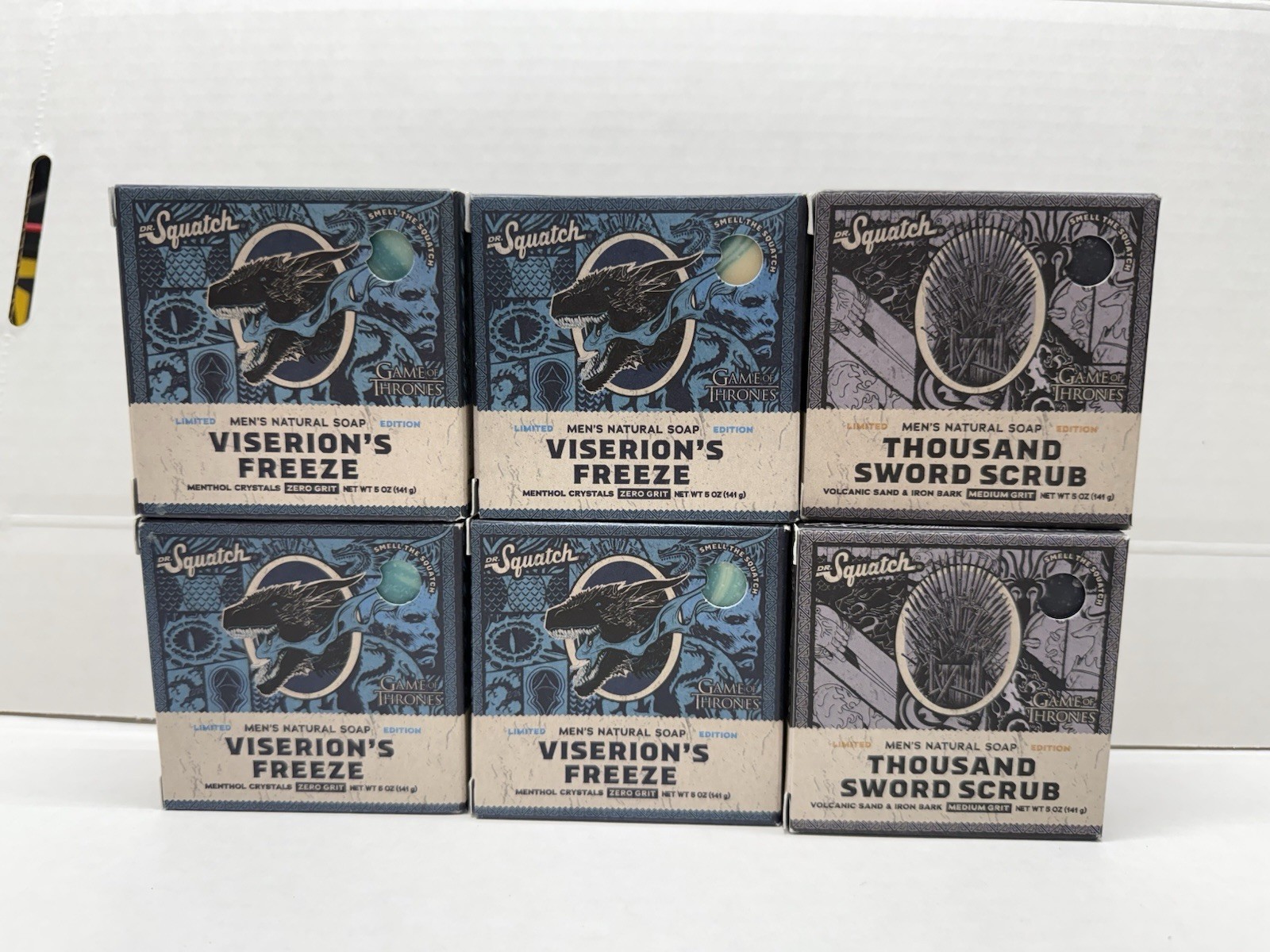 7 pcs. Dr Squatch Soap Thousand Sword Scrub – Game of Thrones – Limited Edition
