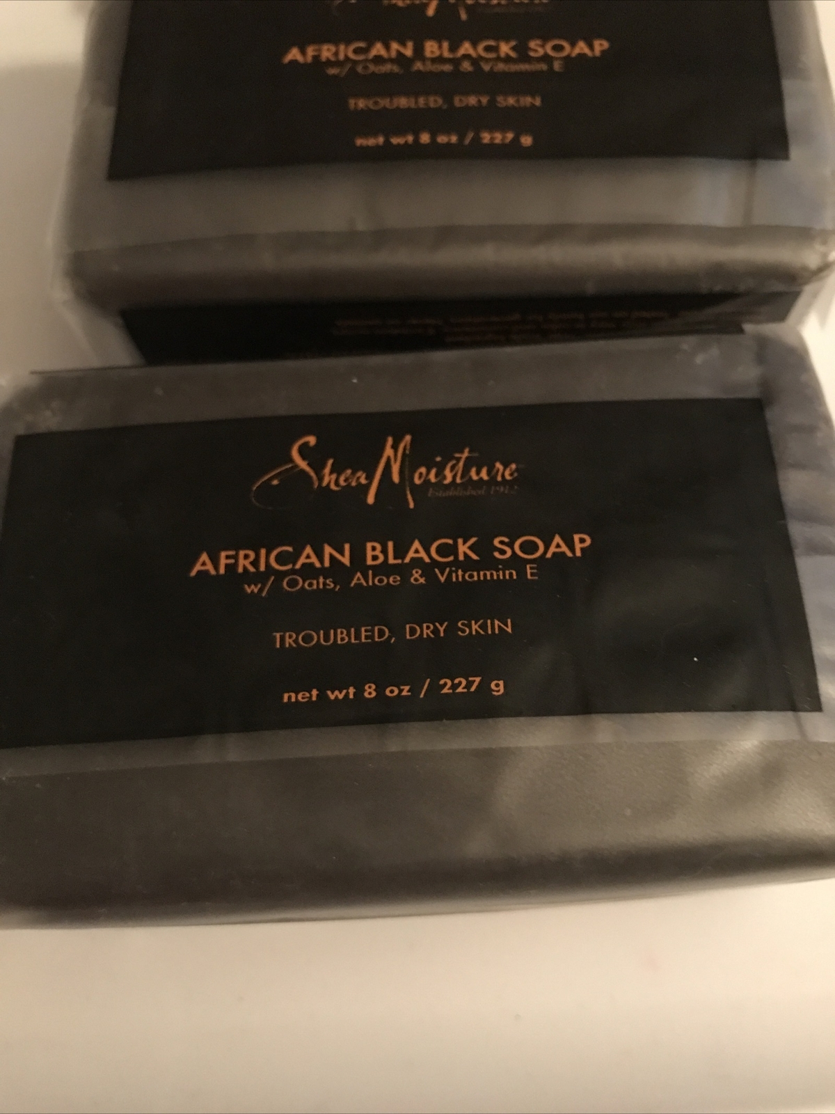 2 Shea Moisture African Black Soap Bar Soap 8oz Each 2 Shea Moisture 3.1oz