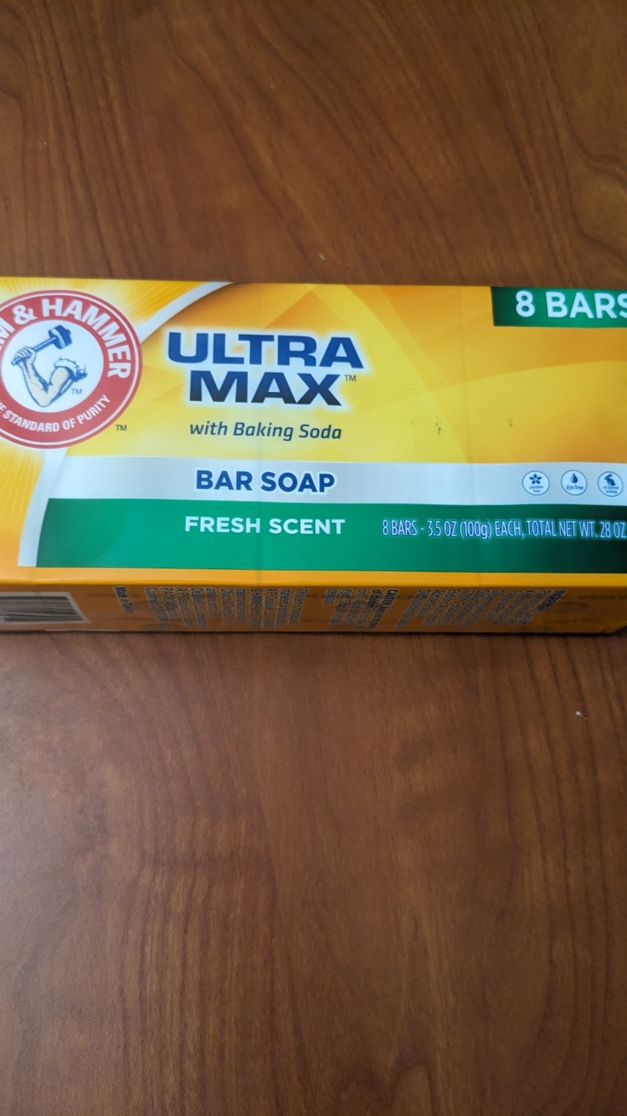 Arm Hammer Ultra Max Bar Soaps Vegan 8 Bars 3.5 oz Each Fresh Scent New