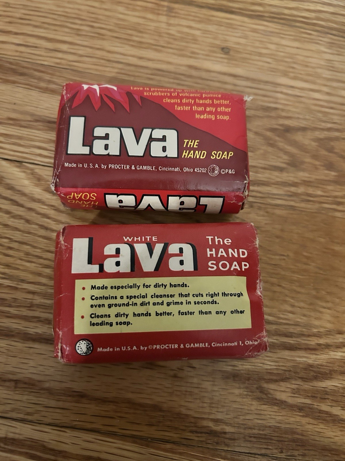 2 Vintage Lava Pumice Powered Hand Soap Bars Regular Size Sealed 4 OZ USA