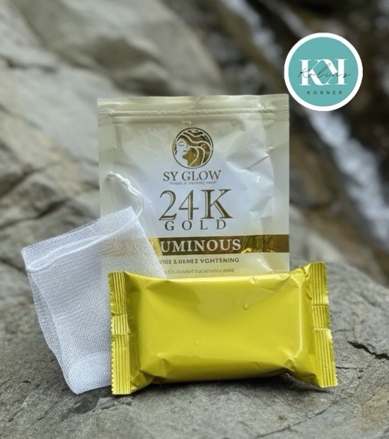 SY GLOW 24K Gold Luminous Whitening & Brightening Soap