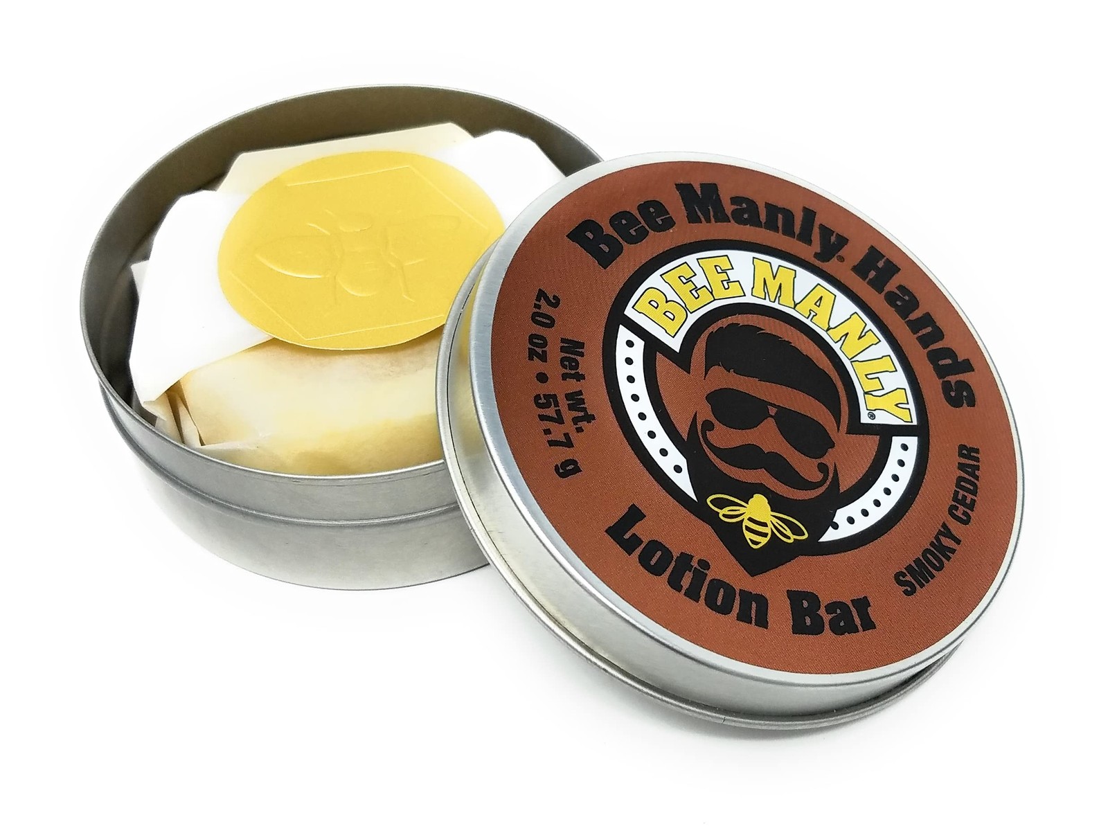 Bee Manly Hands Bee Bar – Smoky Cedar – All Natural Ultra Moisturizing Lotion…