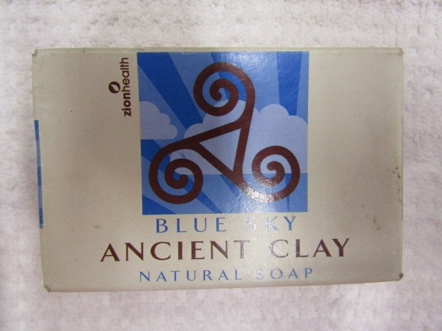 ZION HEALTH~~BLUE SKY~~ANCIENT CLAY~~NATURAL SOAP 6 OZ BIN