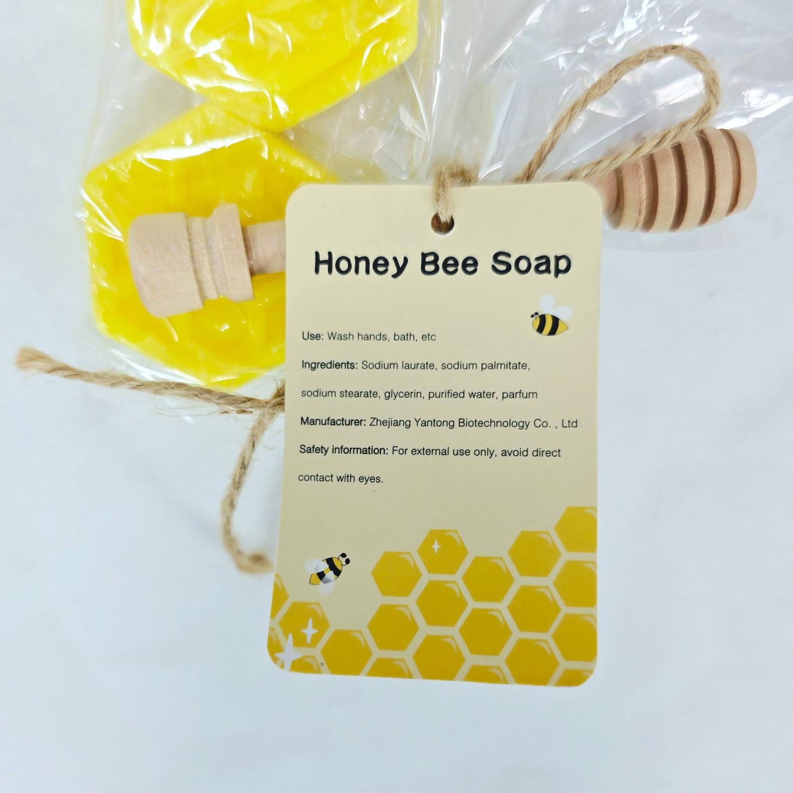 Honey Bee Soap Favors Thank You for Bee-ing Here Honey Dipper 3 Pack Gift Set