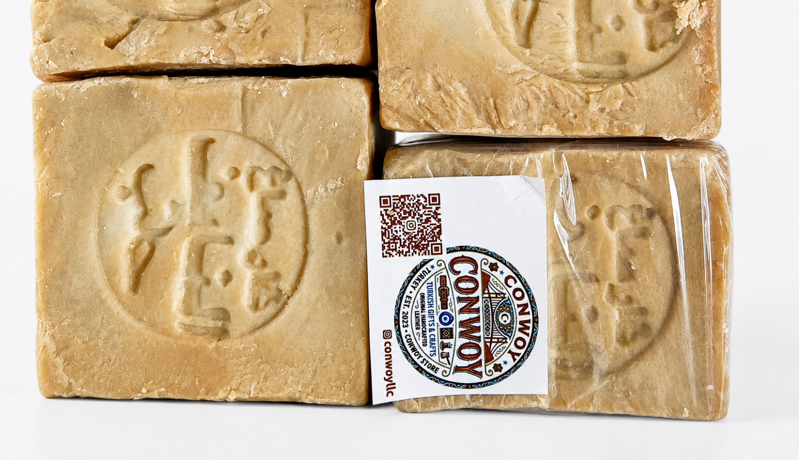Authentic Aleppo-Soap Bundle Olive Oil Laurel Berry Without Sodium Hydroxide