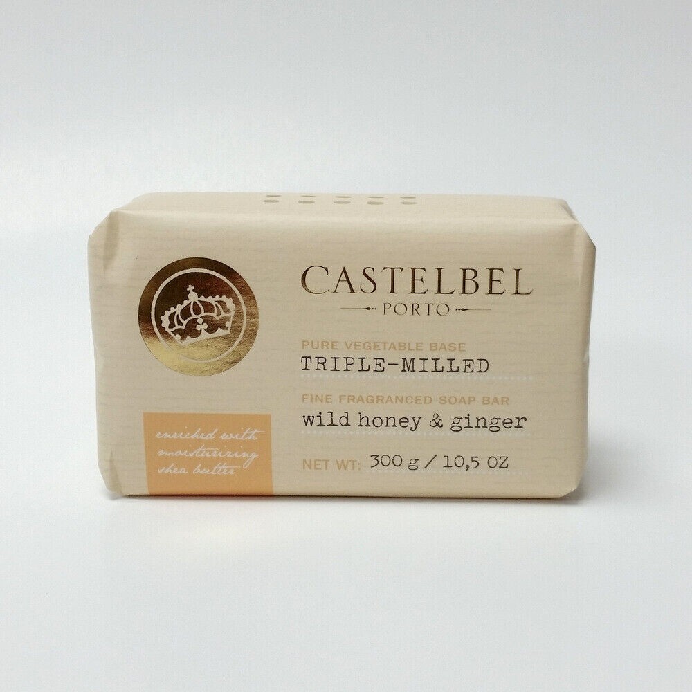 Castelbel Wild Honey & Ginger Pure Vegetable Base Triple Milled Soap Bar 10.5 oz