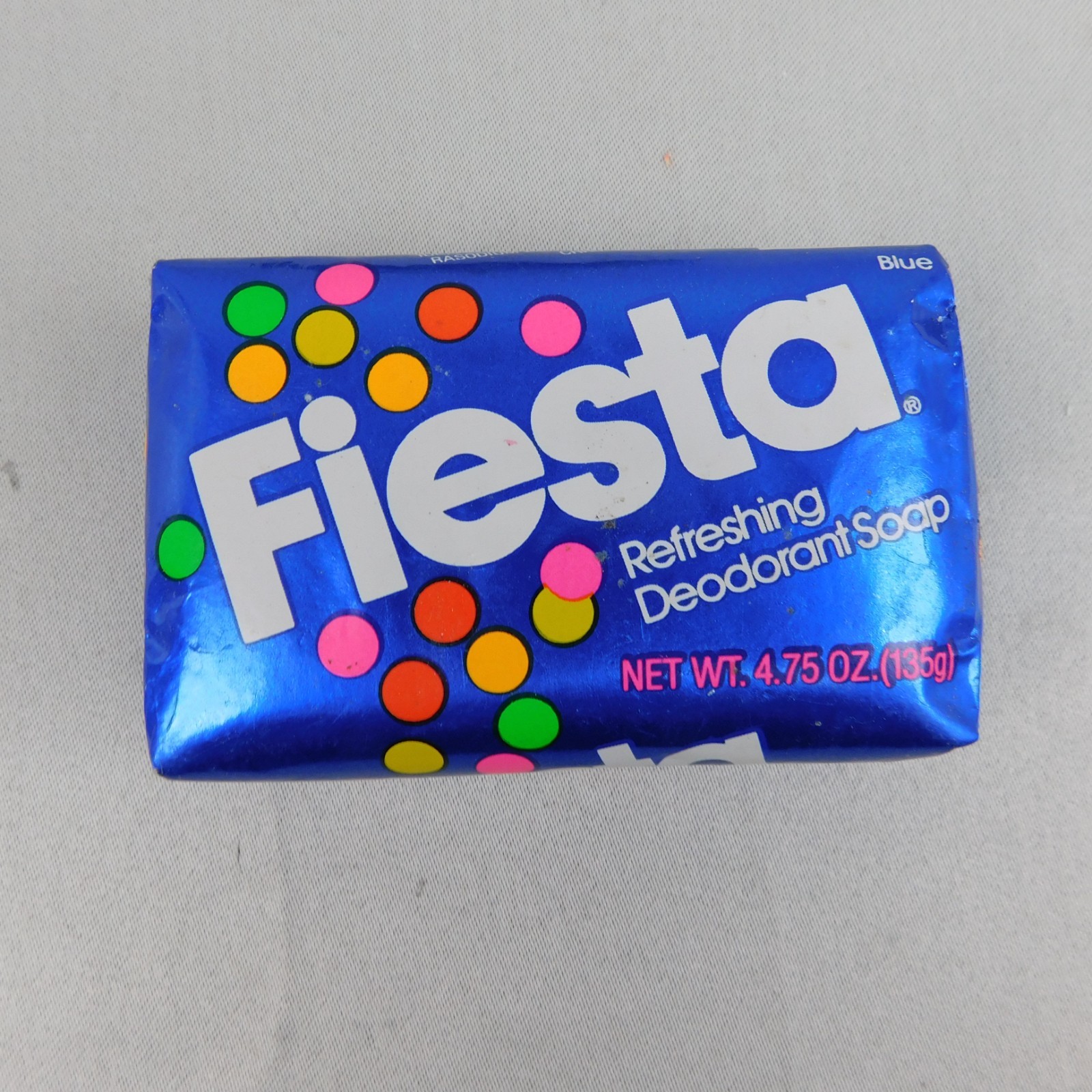 2 Bars Vintage NOS Jergens Fiesta Blue 4.75oz Refreshing Deodorant Soap #A272