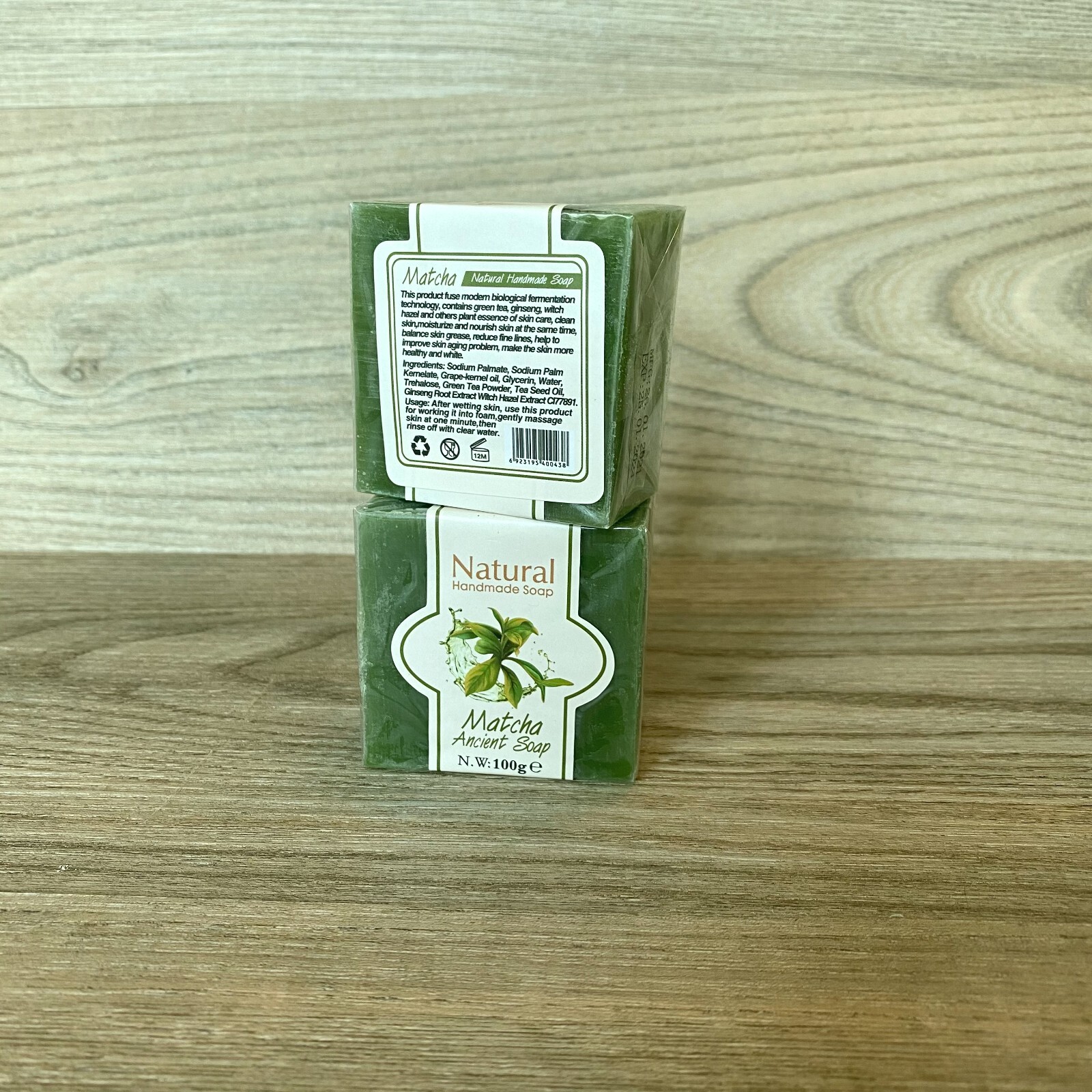 All Natural Handmade Soap – Matcha – 2 pack – Soft On Sensitive Skin