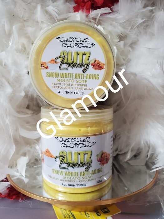 Glitzluxury Snowwhite Molato soap🔥🔥 All skin type 500gx 1👌 egg yolk, collagen
