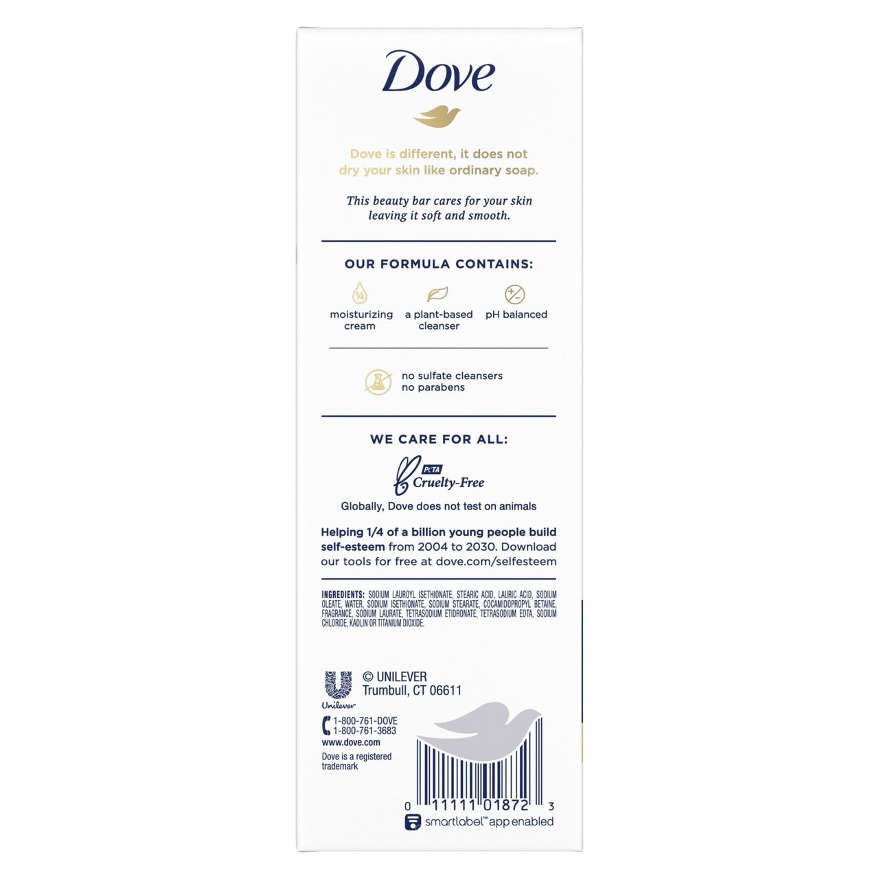 Dove Moisturizing Beauty Bar Soap Original 3.75 oz, 16 Bars