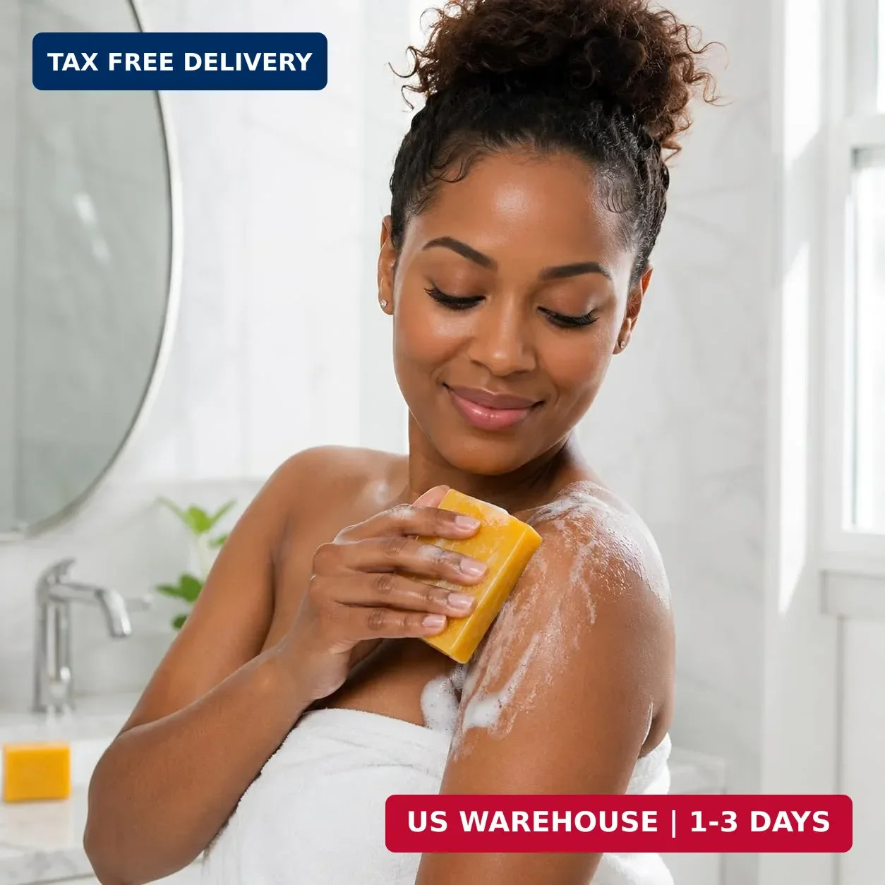 OKAY Turmeric Soap Bar 5.5 oz – Brightening Facial & Body Cleansing Bar for Even