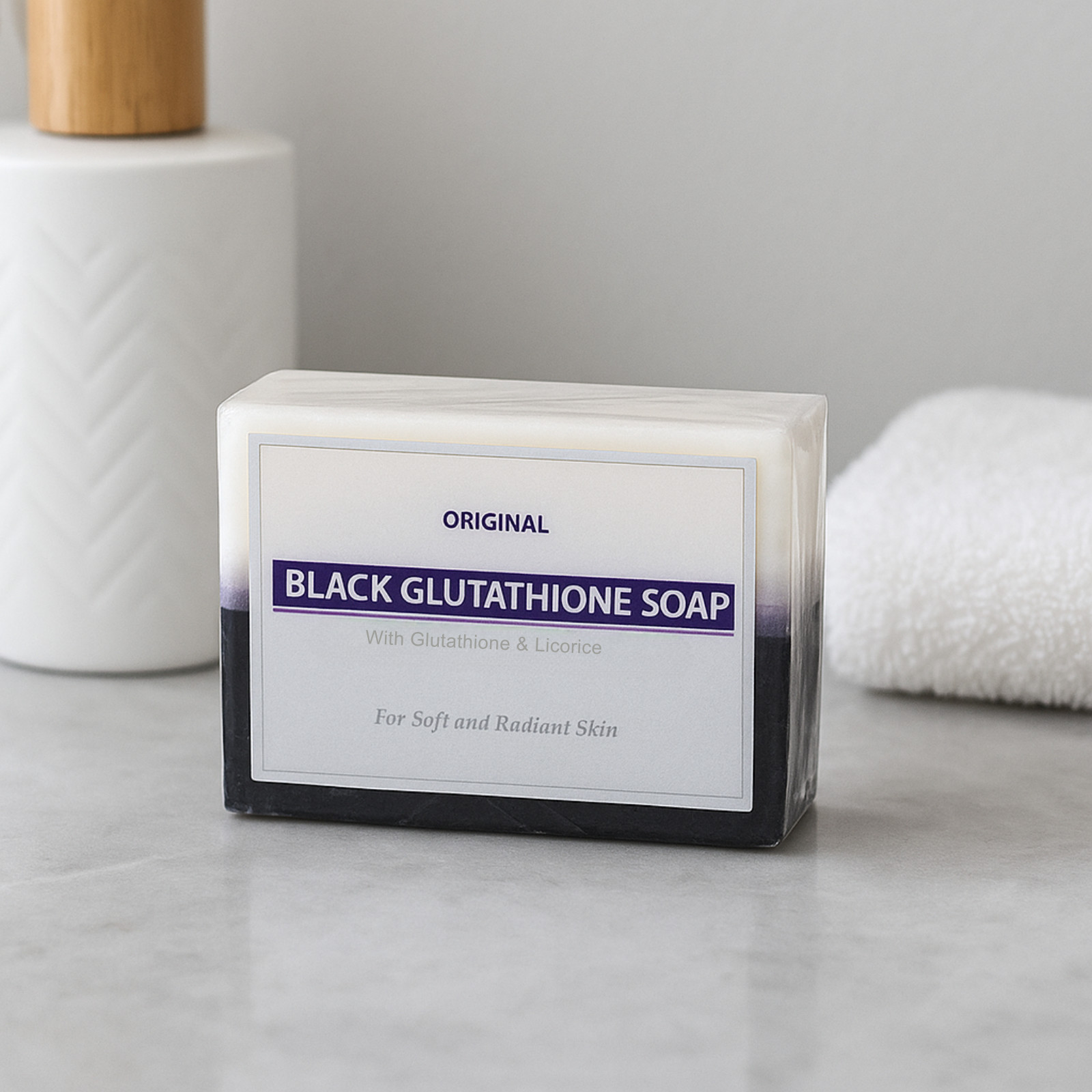 New Glutathione /Arbutin/Licorice Black&White Soap 120g Whitening&Bleaching Soap