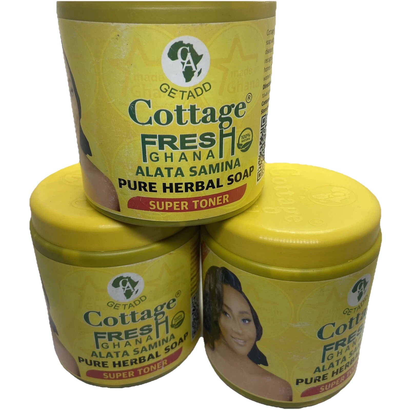 |GETADO| Cottage fresh Ghana Alata Samina PURE HERBAL SOAP (SUPER TONER 550g)1pc