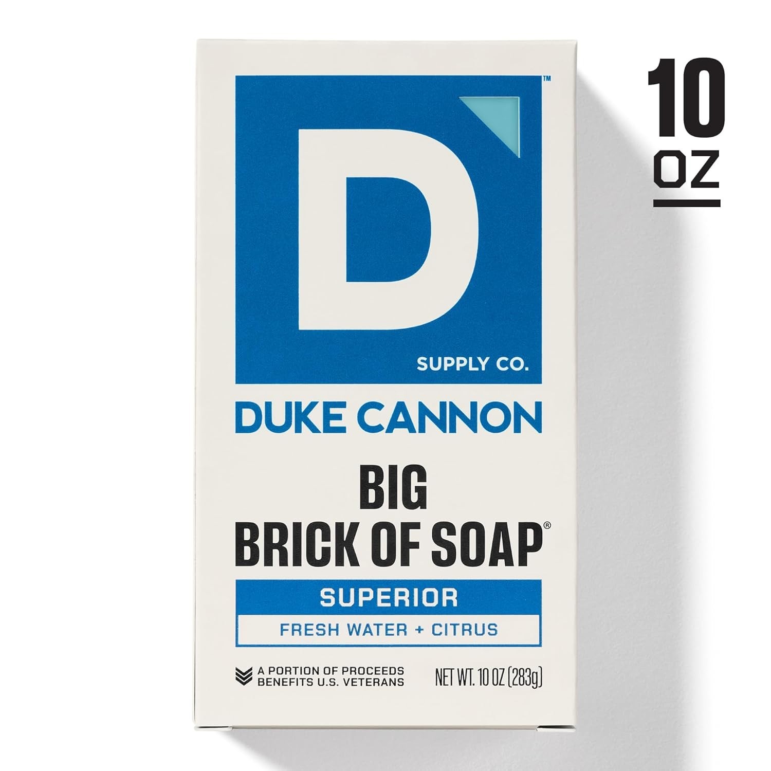 Men’s Extra Large Bar Soap – 10 oz Triple-Milled with Fresh Water & Citrus Scent