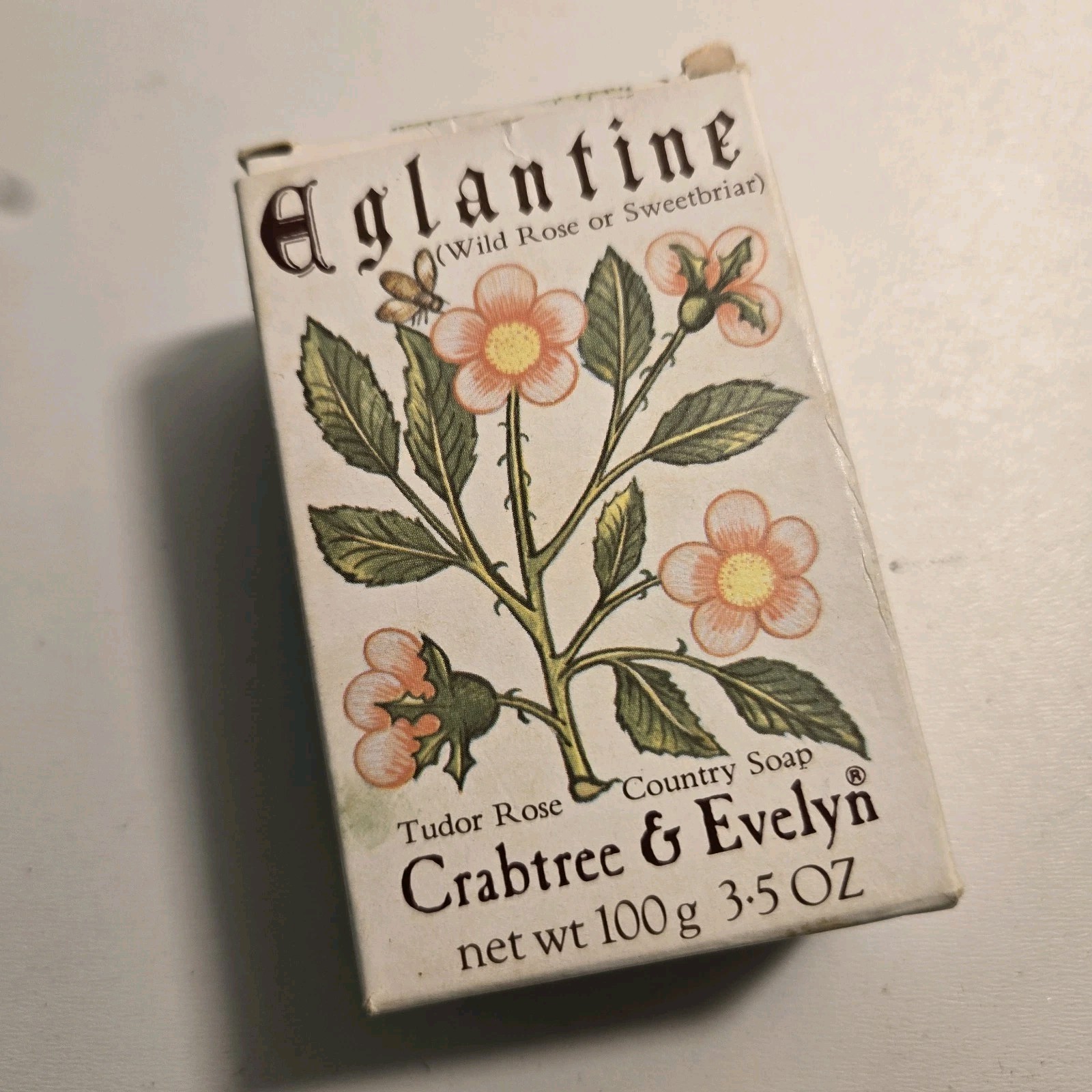 Vintage NEW CRABTREE & EVELYN Soap Eglantine WILD ROSE OR SWEETBRIAR 1978