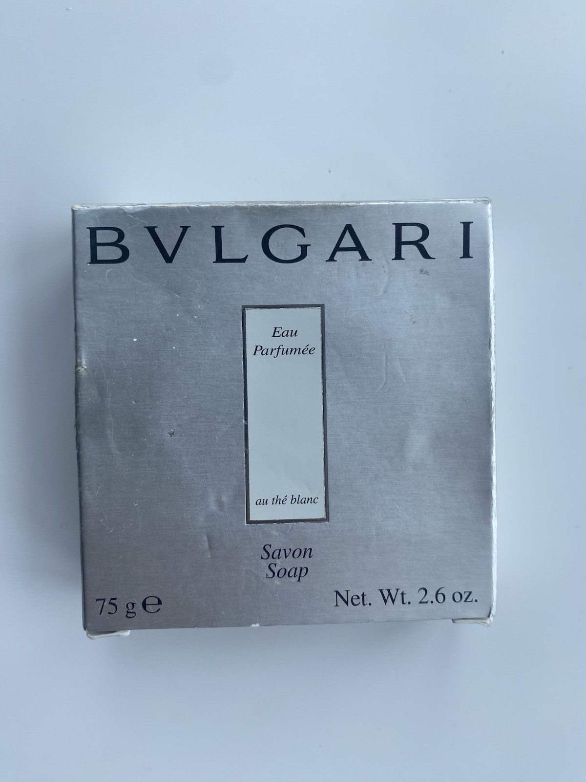 Bvlgari Eau Parfumee Au The Blanc Soap 2.6 oz 75 gms NIB BVLGARI Scented Luxury