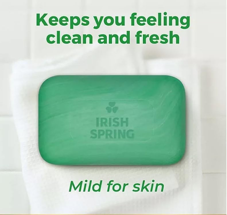 8-Pack Deodorant Irish Bar Soap, Mild for skin, 12 hours small fresh, Spring …