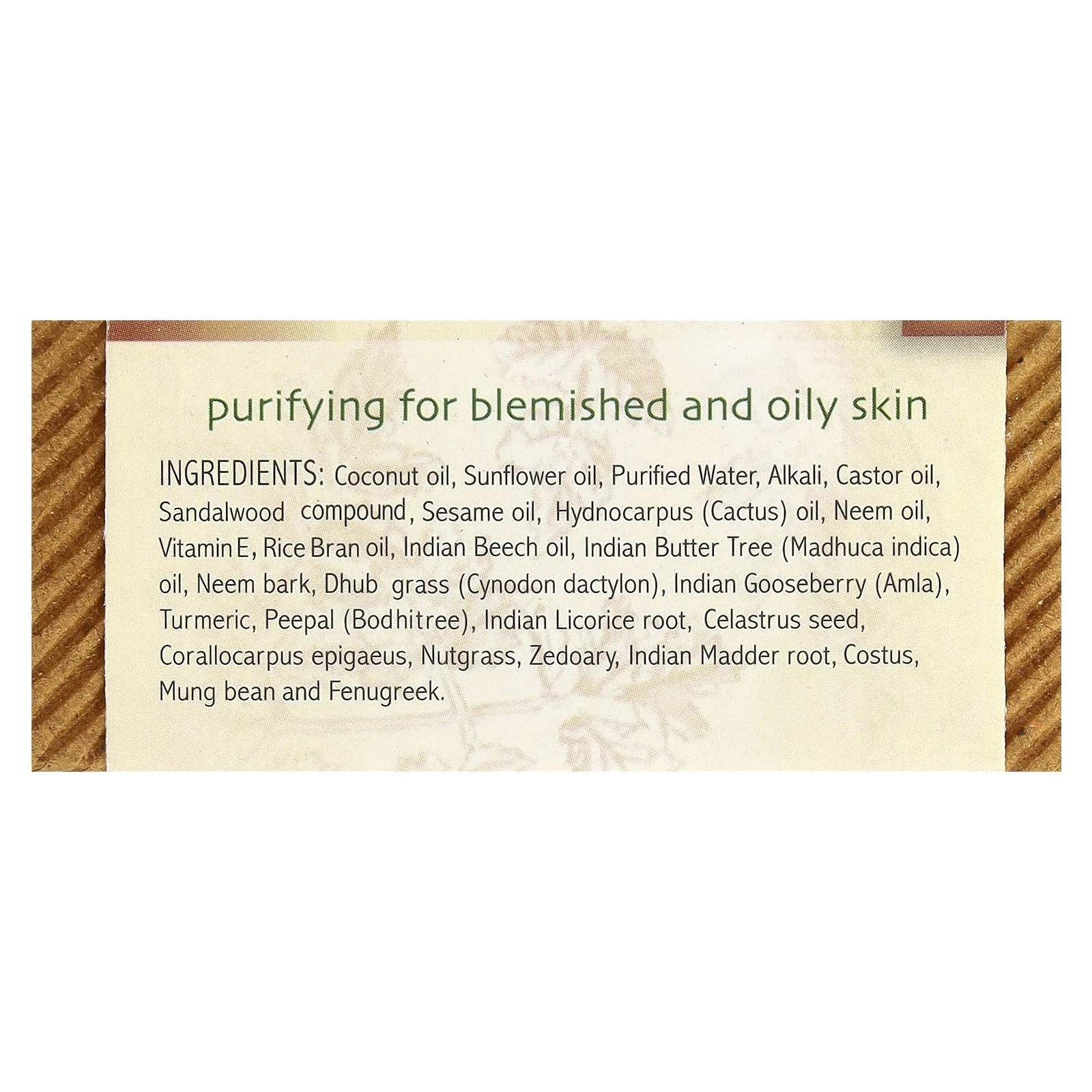Auromere Ayurvedic Soap with Neem Sandal-Turmeric 2.75 oz (Pack of 6)