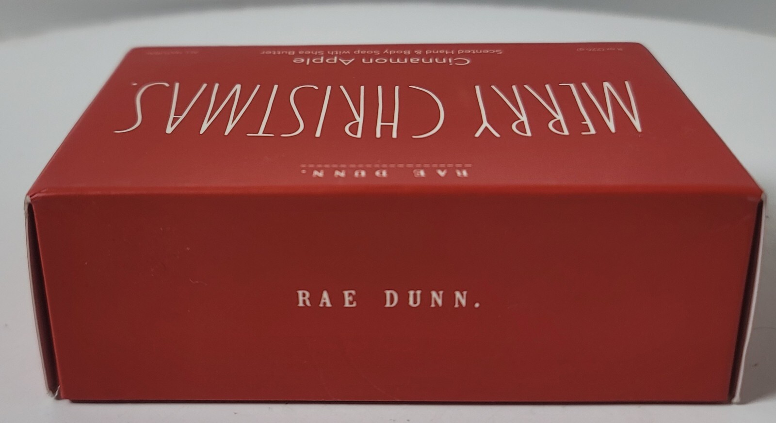 Rae Dunn Merry Christmas Apple Cinnamon Hand Body Bar Soap 8 oz