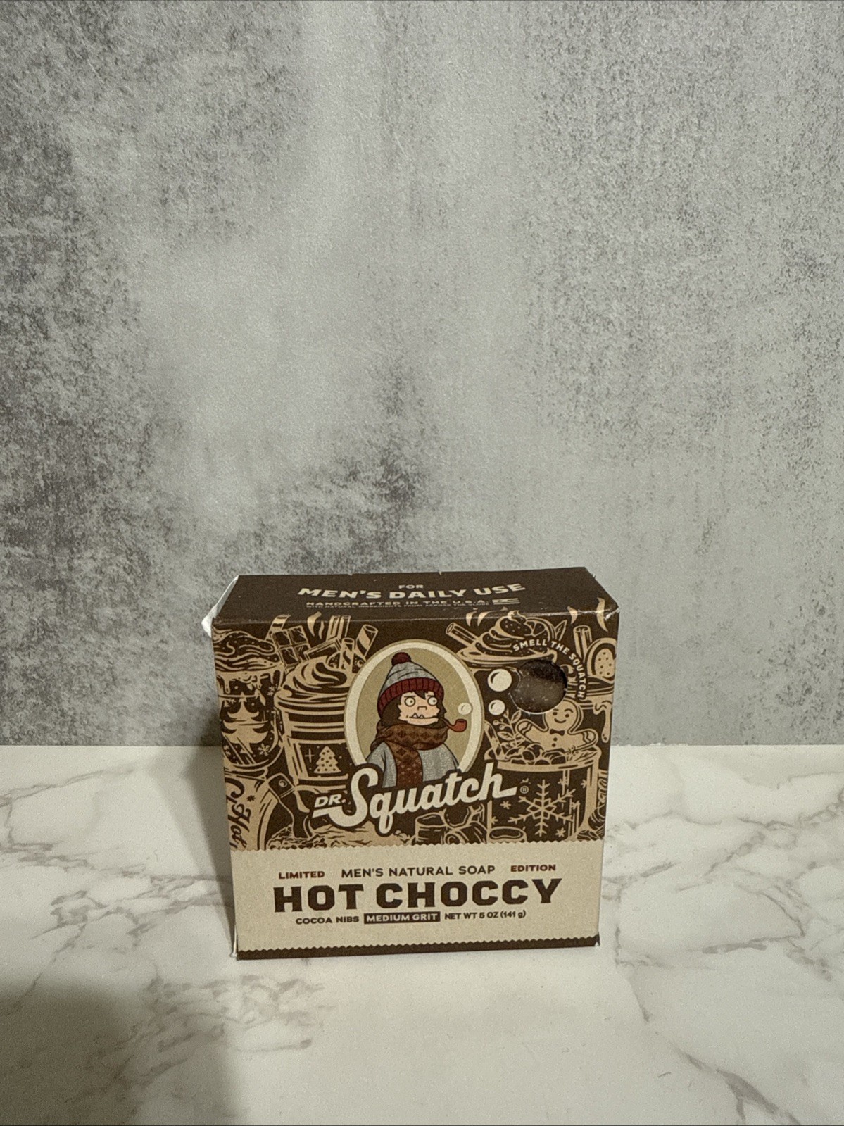 Dr. Squatch Hot Choccy Milk Cocoa Christmas Soap 5oz Chocolate
