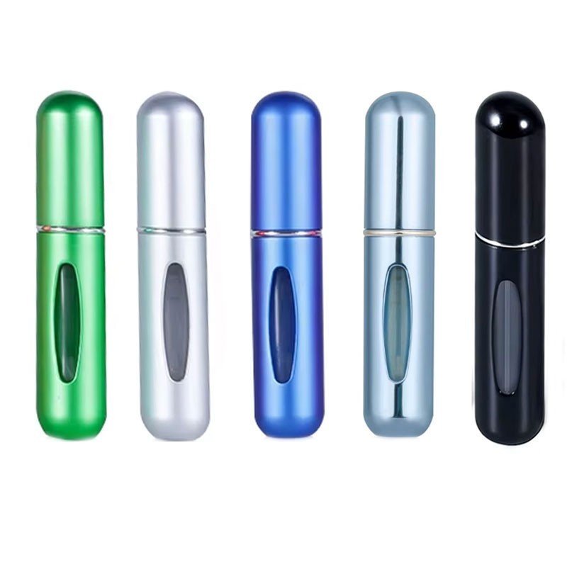 5/10Pcs Mini Refillable Travel Portable Perfume Atomizer Bottle Spray Pump Case