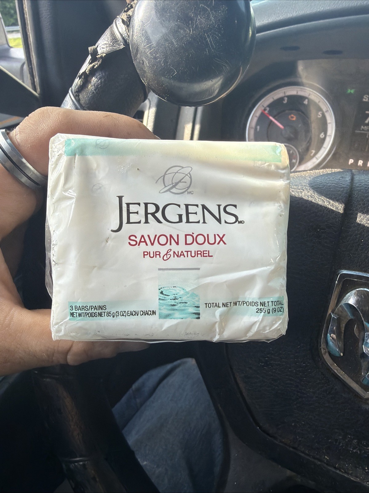 Jergens Mild Bar Soap Pure & Natural 3 Bars 3oz each