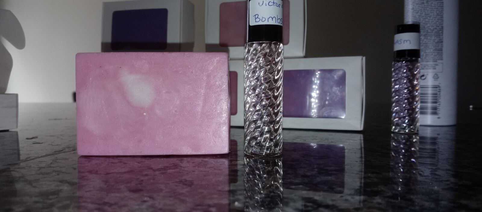 Homemade Body Bar and 10ml roll on fragrance oil combo