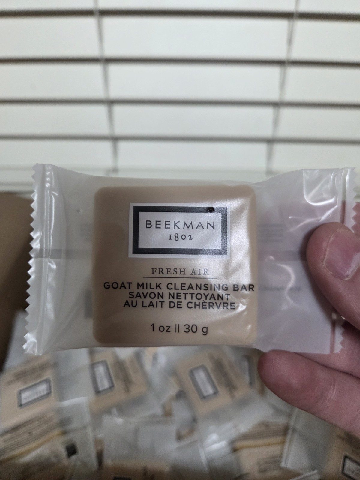 300pc Beekman 1802 Fresh Air Goat Milk Cleansing Bar Soap Travel Hotel Size 1 oz