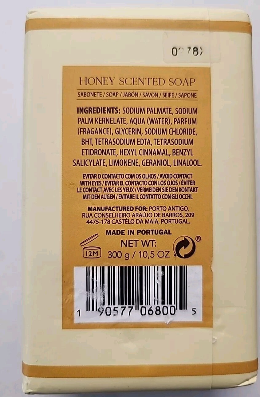 Porto Antigo HONEY Luxury BAR SOAP Scented LOT OF 2 – 10.5 oz EACH