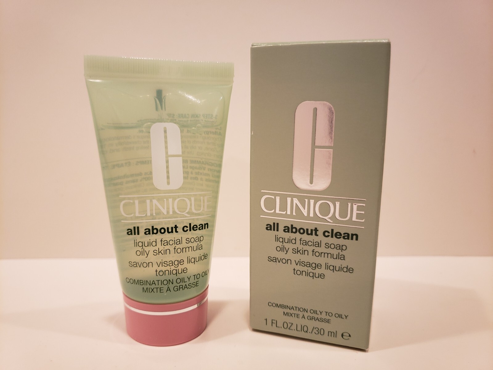 Clinique~All About Clean Liquid Facial Soap Oily Skin Formula~1 oz ~ NIB