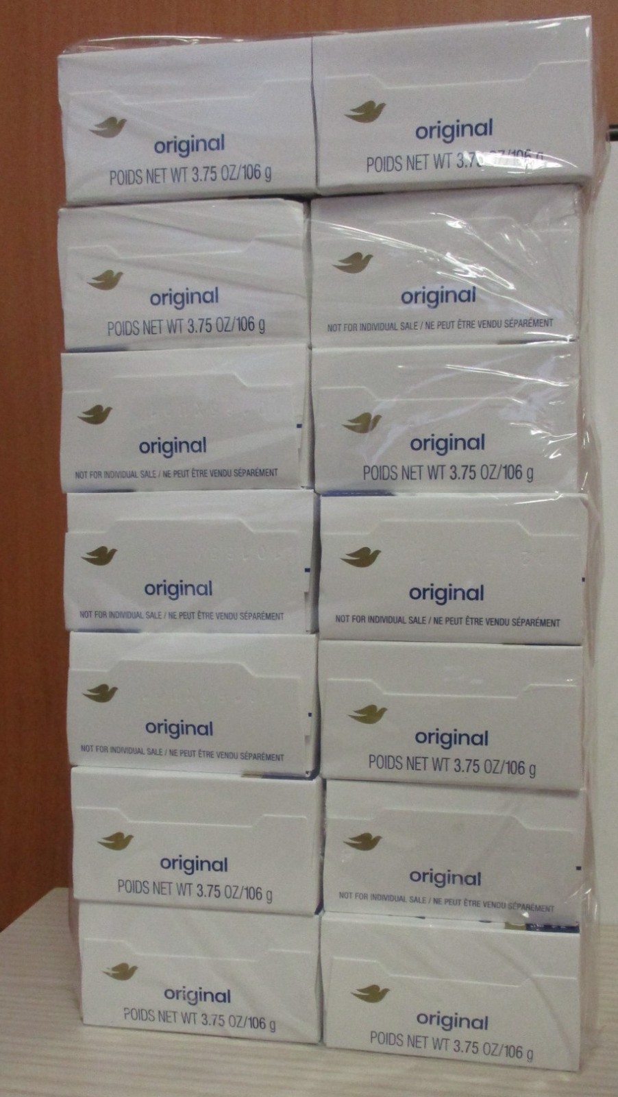 Dove Beauty Bar Soap Original, Made With 1/4 Moisturizing Cream 3.75 oz, 14 Bars