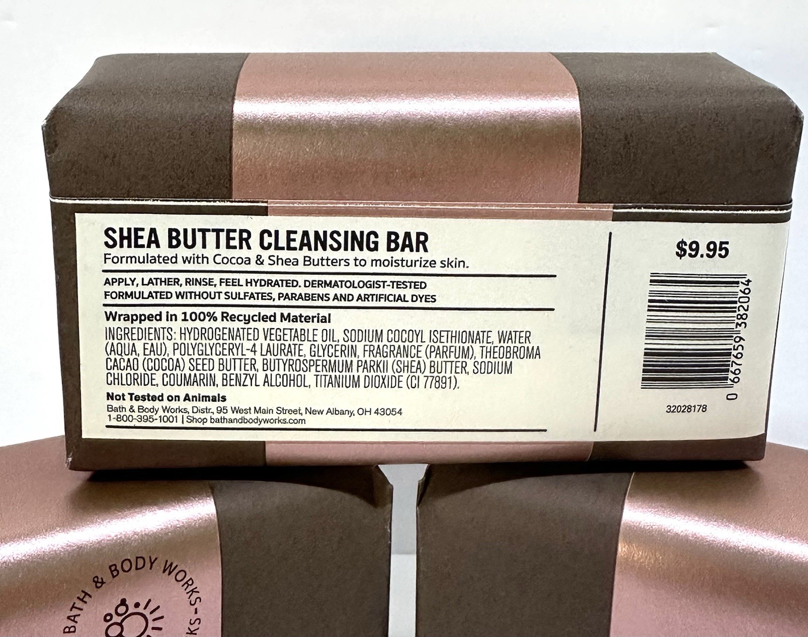Lot of 3 Bath & Body Works Rich Moisture Coco Shea Butter Cleansing Soap Bars