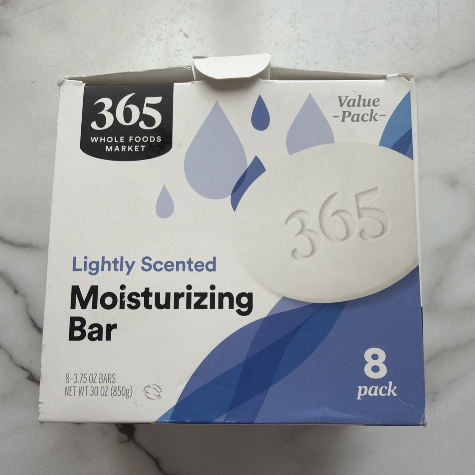 365 Whole Food Lightly Scented Moisturizing Soap Bar 8 Ct
