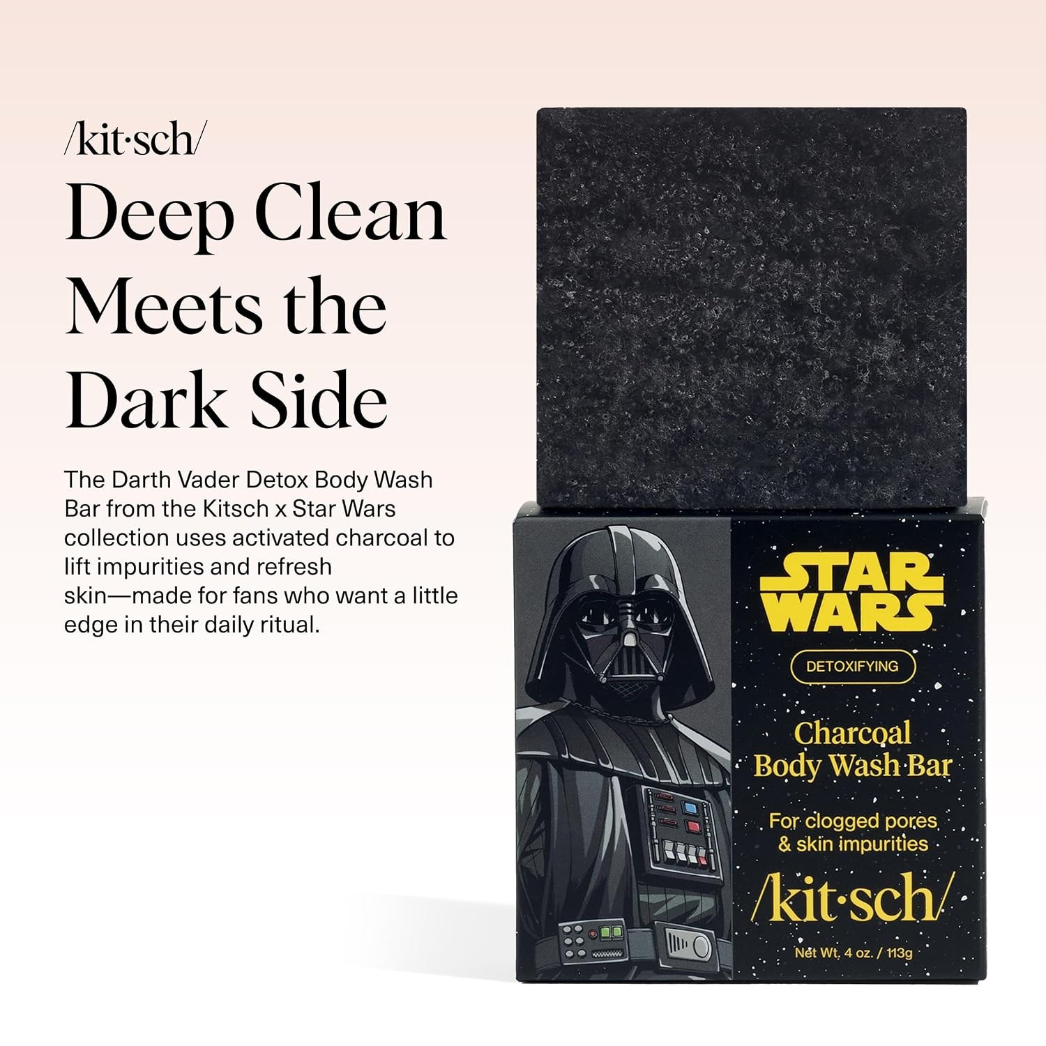Charcoal Soap Body Wash Bar x Star Wars Darth – Detoxifying Bar Soap w/Activa…
