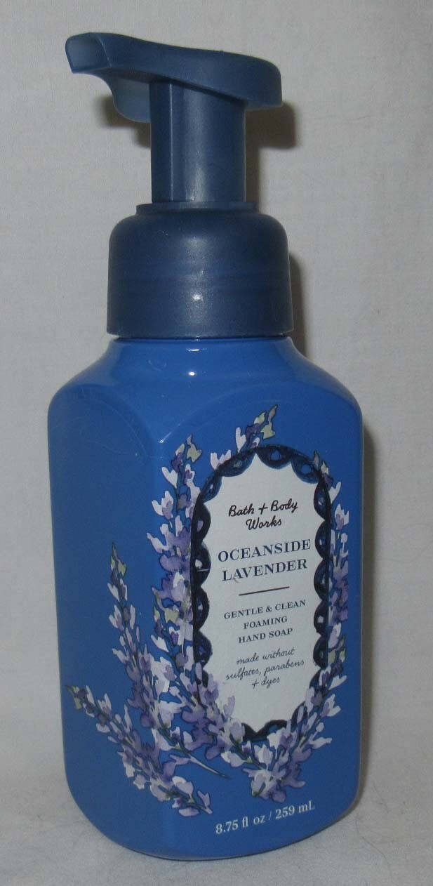 Bath & Body Works Gentle & Clean Foaming Hand Soap Set Lot 2 OCEANSIDE LAVENDER