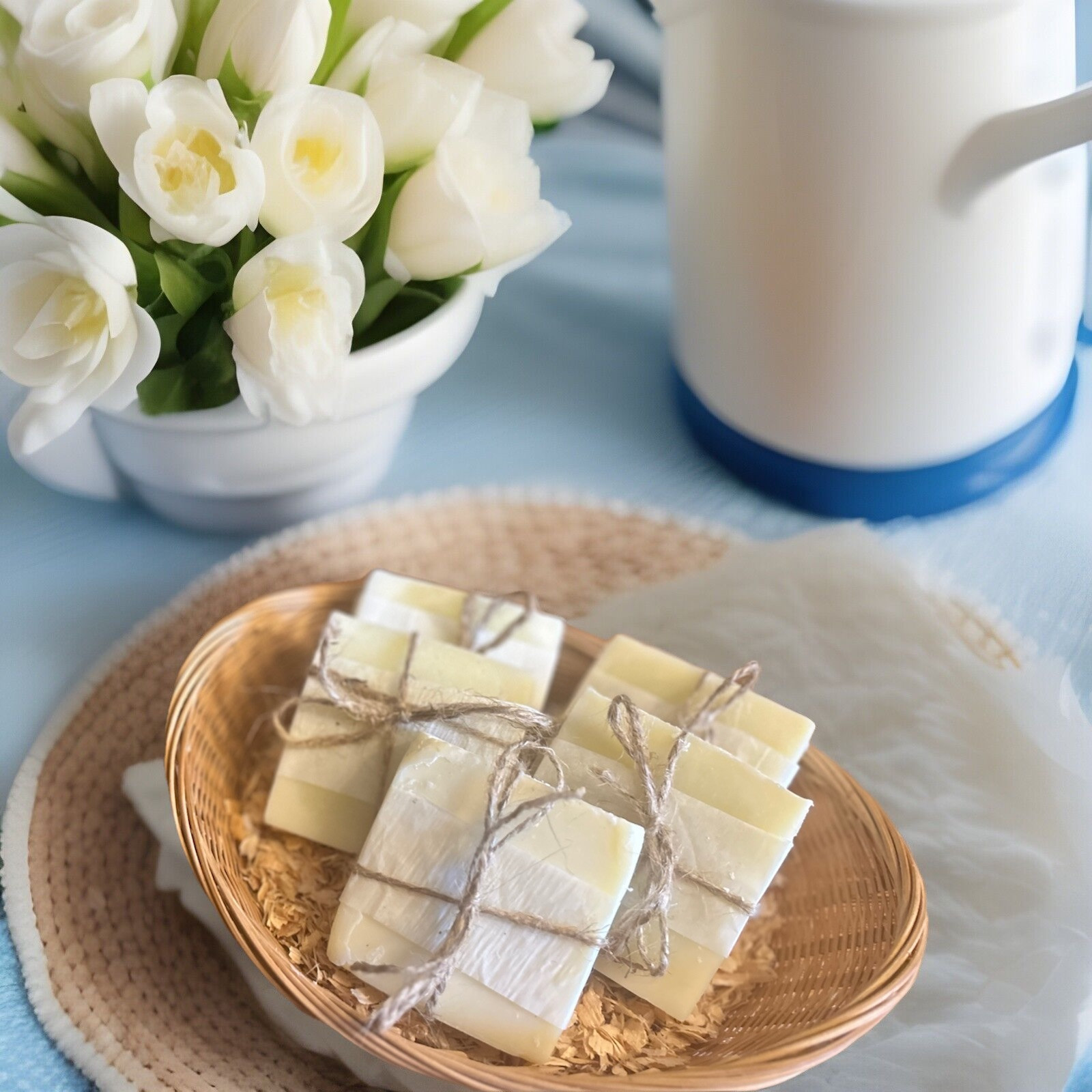 Tallow Soap From Grass Fed Beef Tallow, Non Scented No Fragrance