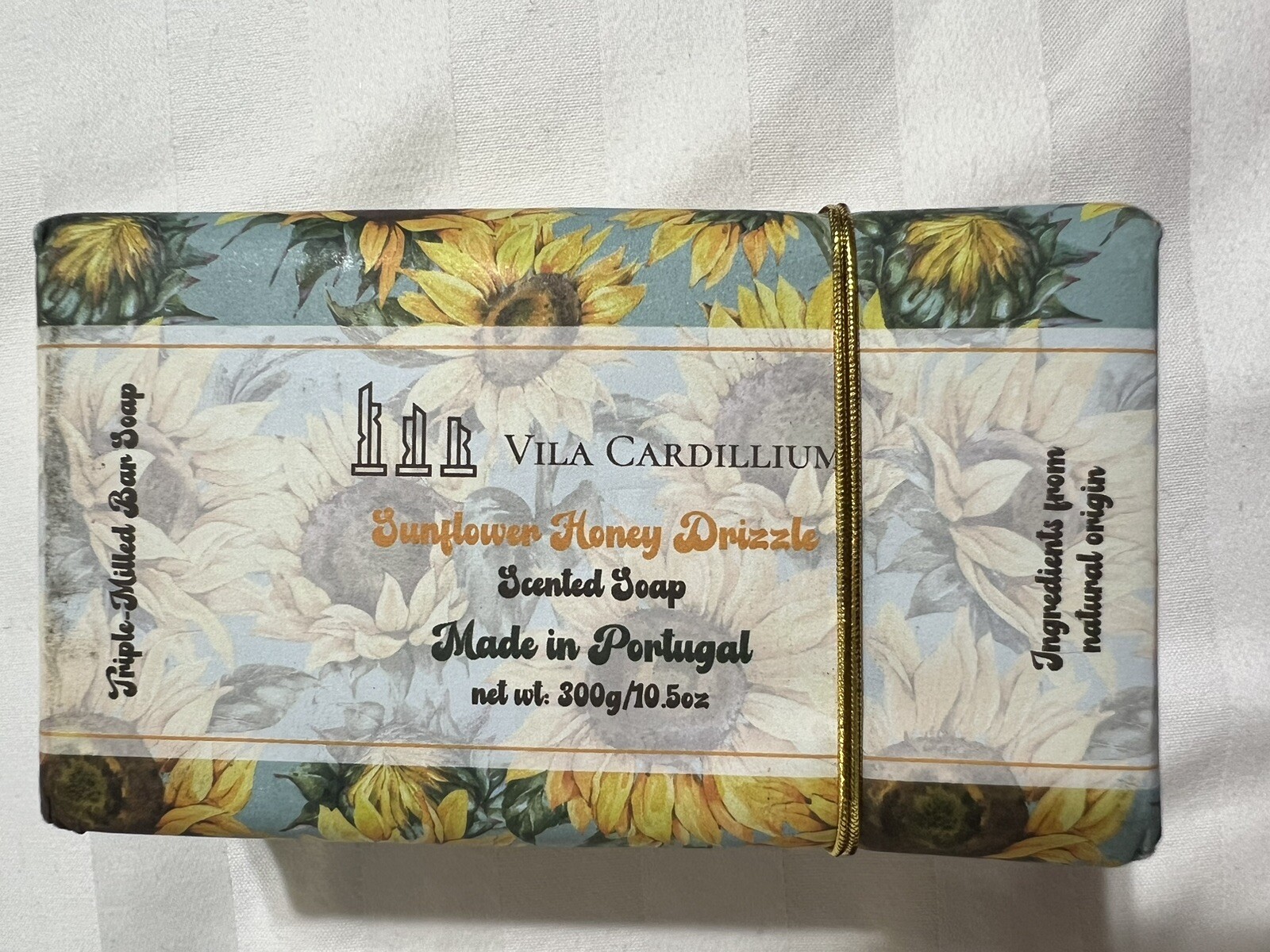 Vila Cardillium~ Sunflower Honey Drizzle~Triple Milled Bar Soap~Portugal~10.5 Oz